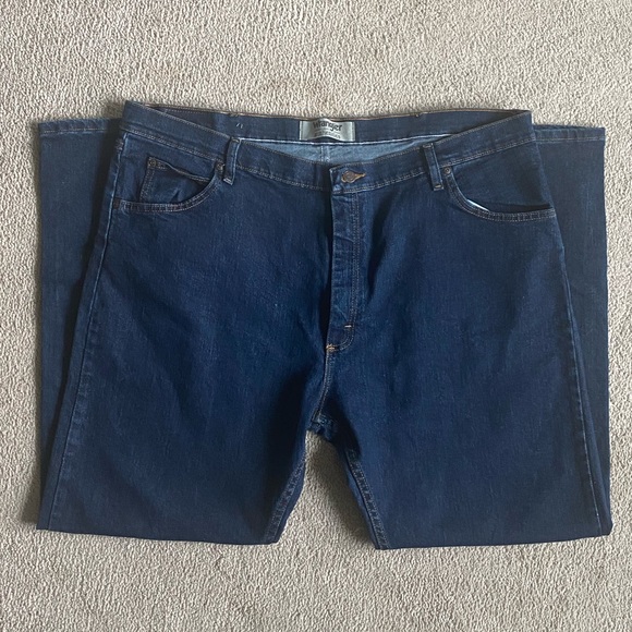 Wrangler Dark Blue Jeans 42 x 30 - Picture 3 of 7